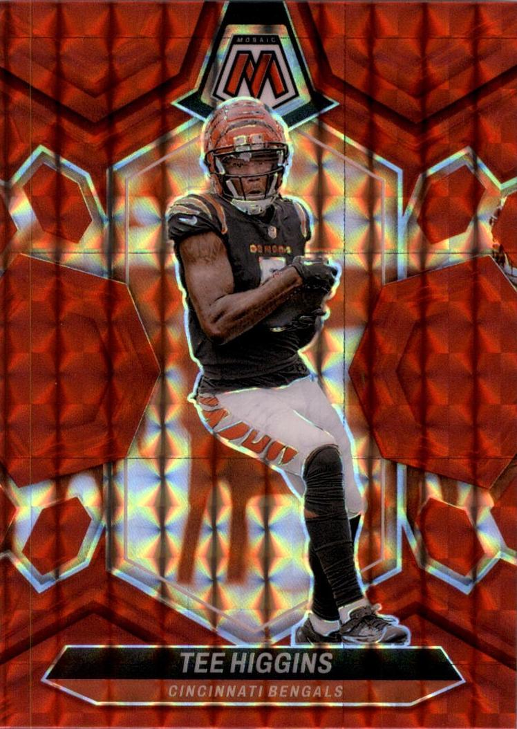 2024 Panini Mosaic Football Red Tee Higgins #46