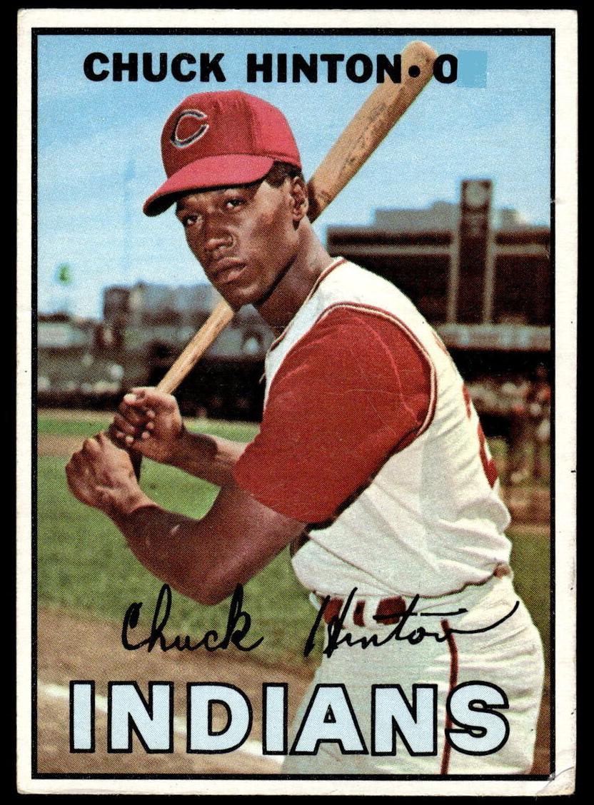 1967 Topps Baseball Chuck Hinton #189 PSA 9