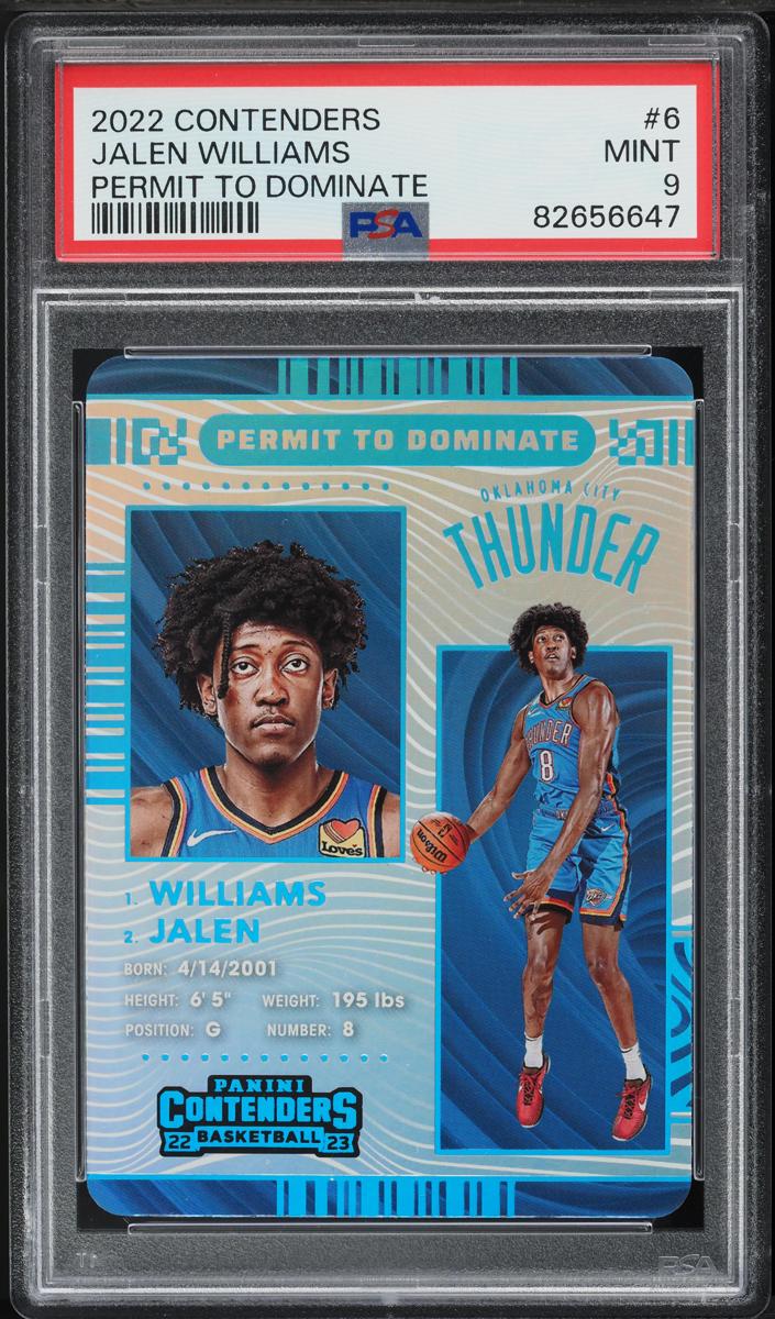 2022 Panini Contenders Basketball Jalen Williams #6