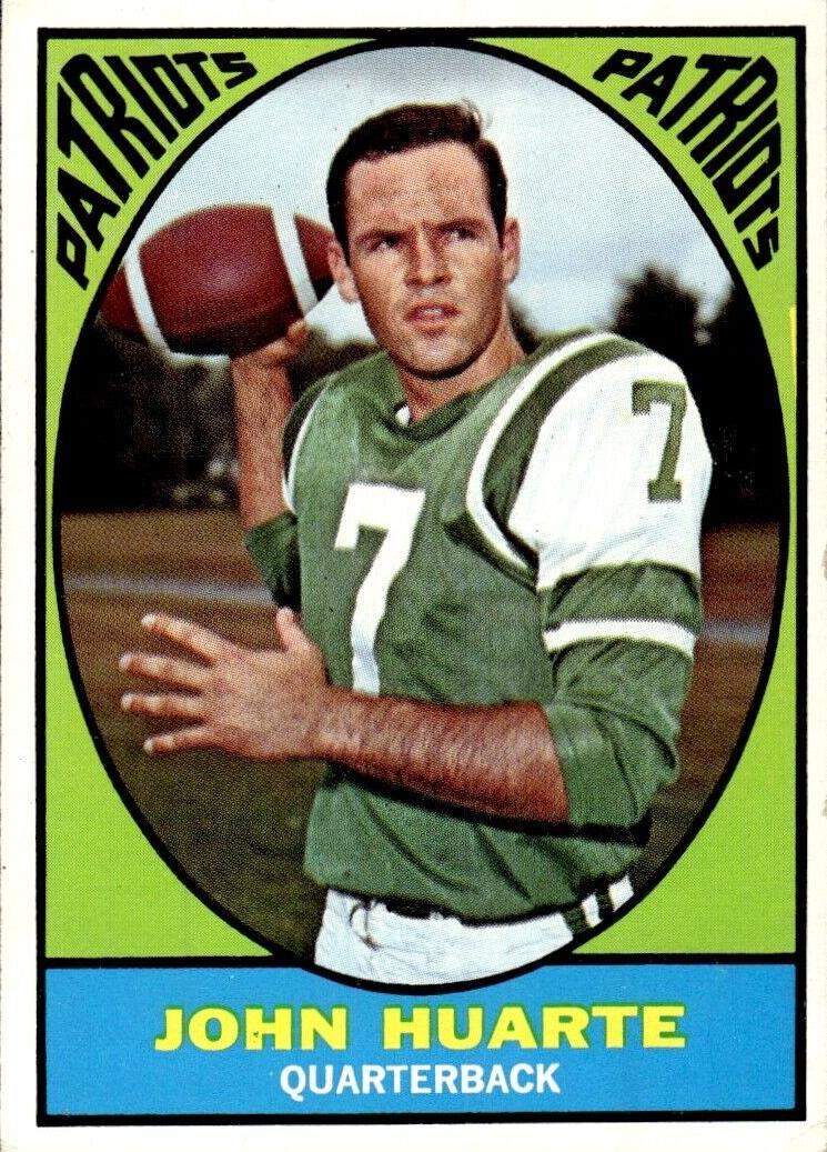 1967 Topps Football John Huarte #1 PSA 8