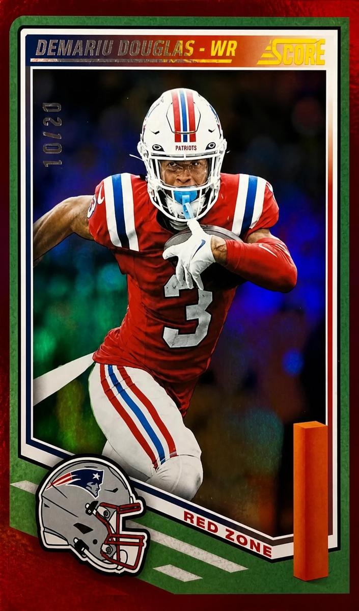 2025 Panini Score Football Red Zone Demario Douglas #163
