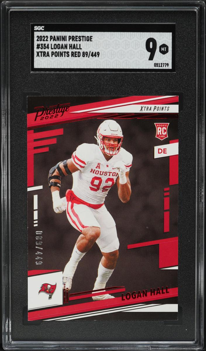 2022 Panini Prestige Football Xtra Points Red Logan Hall #354 SGC 8.5