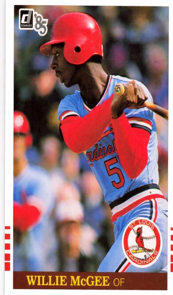 1985 Donruss Baseball Willie McGee #475