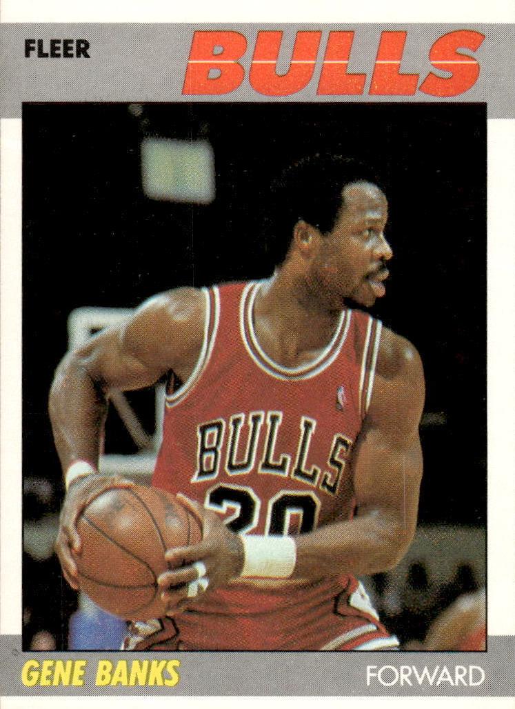1987 Fleer Basketball Gene Banks #8