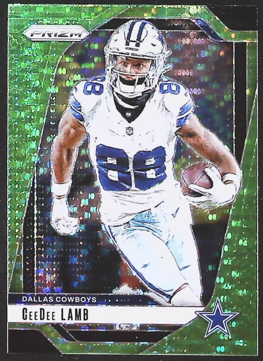2024 Panini Prizm Football Neon Green Pulsar CeeDee Lamb #75 PSA 10