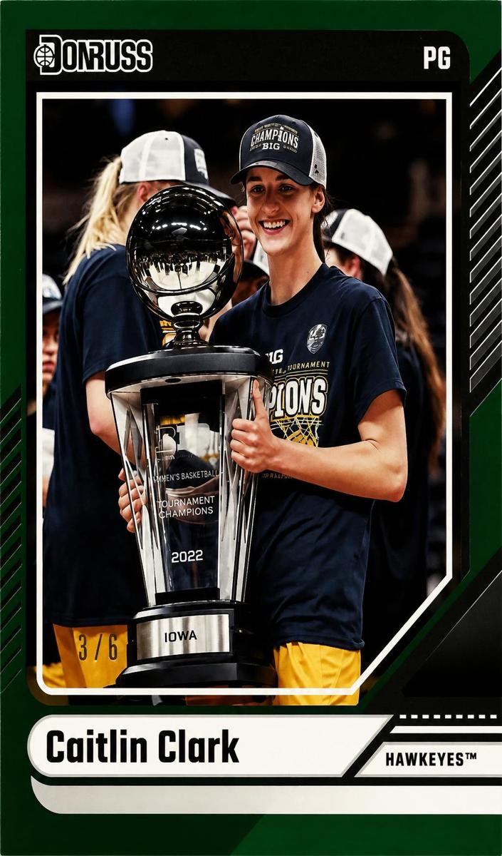 2024 Panini Caitlin Clark Collection Basketball Green Caitlin Clark #3