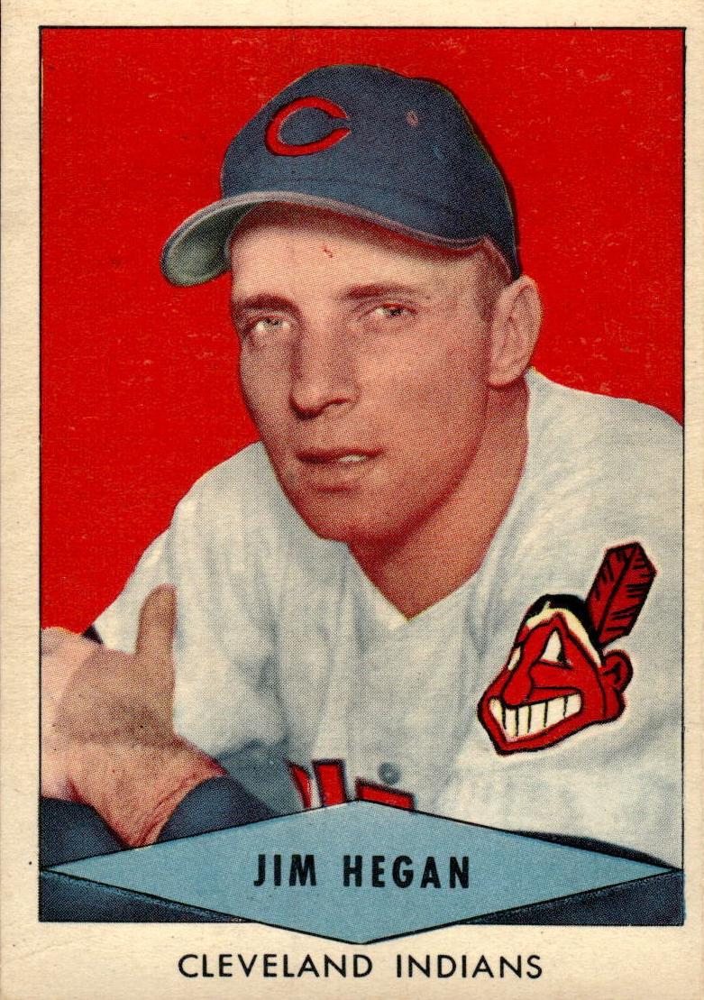 1954 Red Heart Dog Food Baseball Jim Hegan #NNO PSA 6