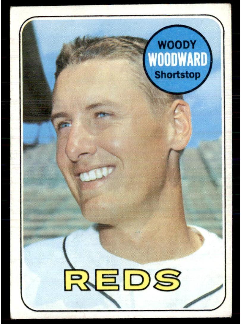 1969 O-Pee-Chee Baseball Woody Woodward #142 PSA 8