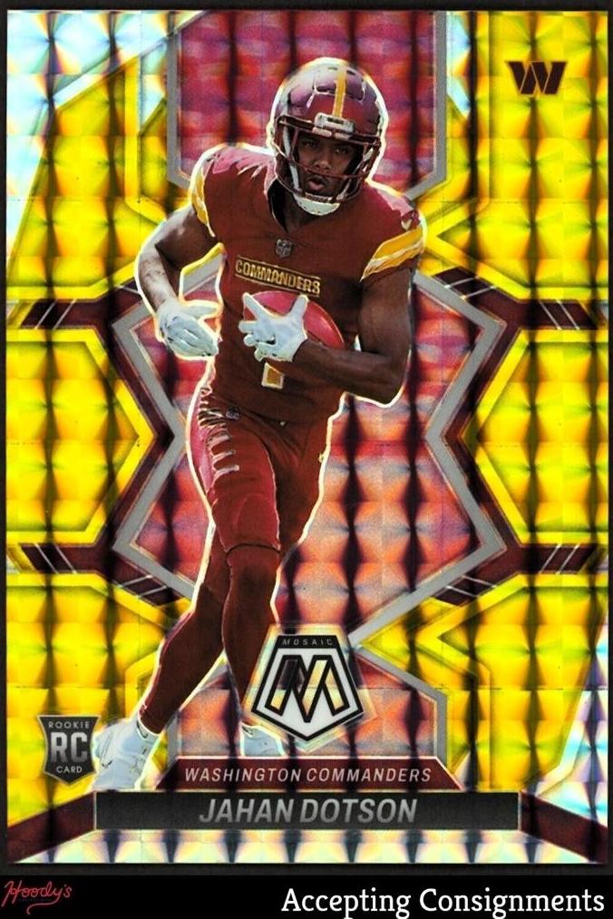 2022 Panini Mosaic Football Gold Jahan Dotson #314