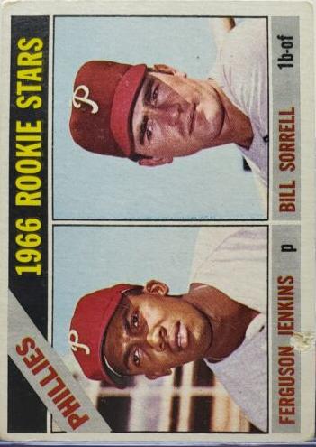 1966 Topps Baseball Fergie Jenkins #254