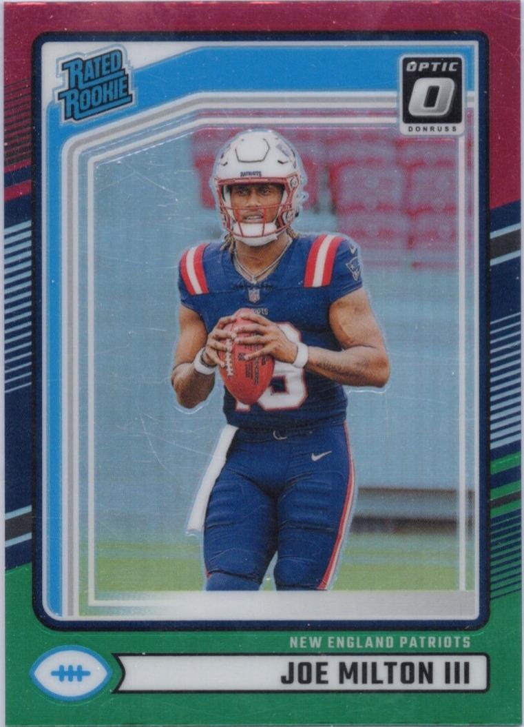 2024 Panini Donruss Football Red and Green Joe Milton III #319 PSA 9