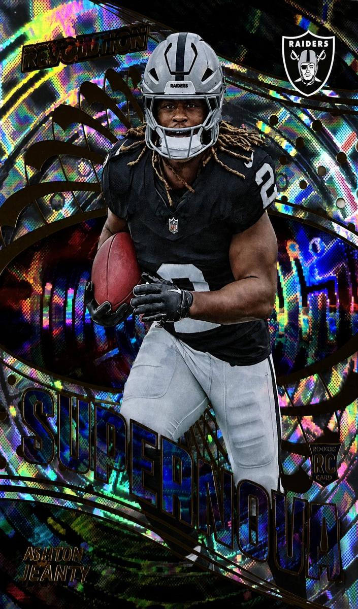2025 Panini Revolution Football Fractal Ashton Jeanty #10