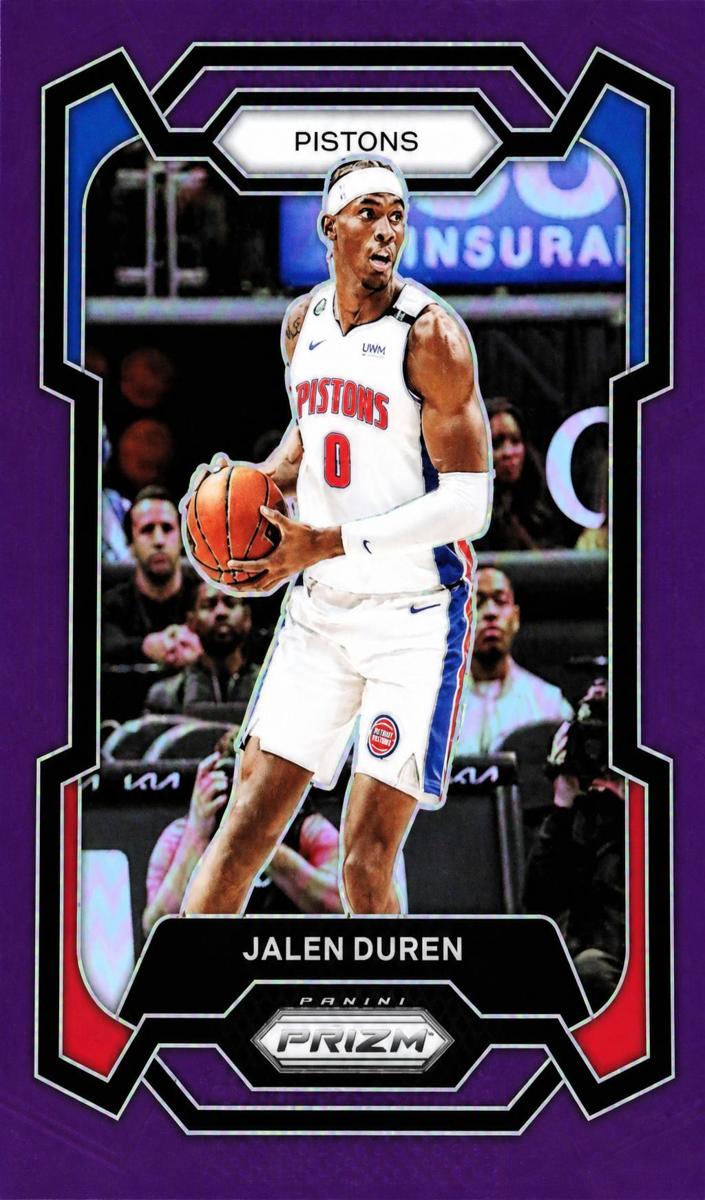 2023 Panini Prizm Basketball Purple Jalen Duren #210