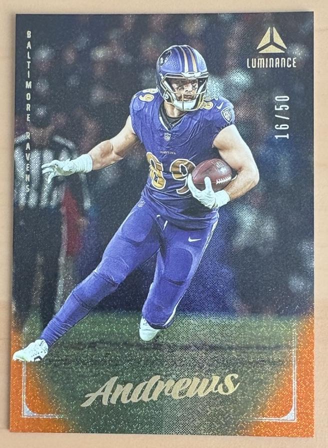 2025 Panini Luminance Football Orange Mark Andrews #21