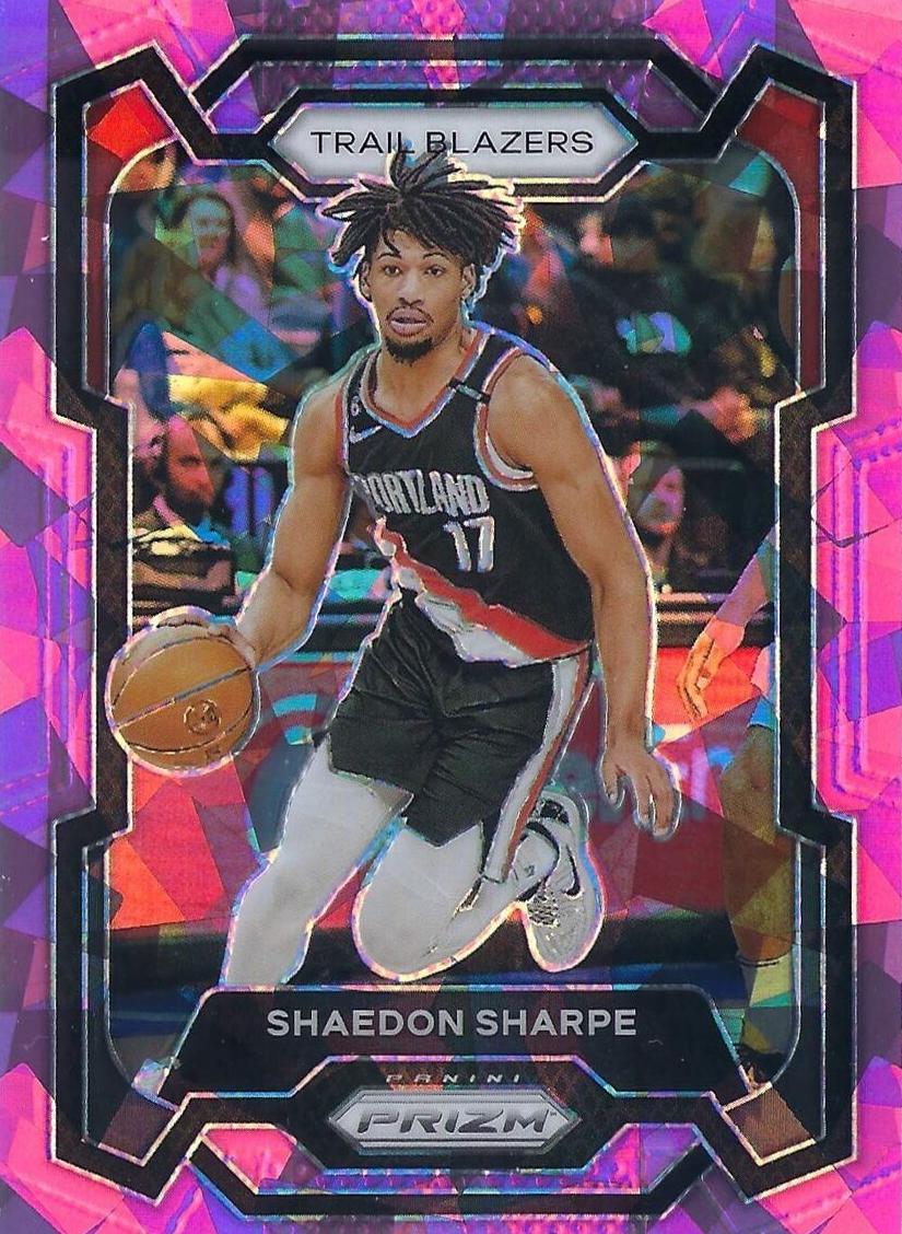 2023 Panini Prizm Basketball Pink Ice Shaedon Sharpe #104