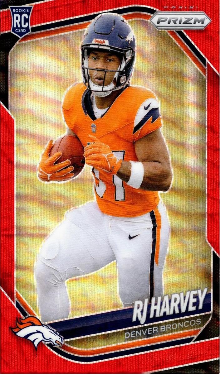 2025 Panini Prizm Football Red Wave RJ Harvey #303