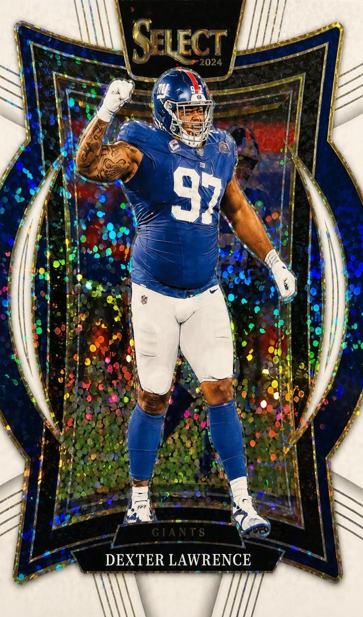 2024 Panini Select Football White Sparkle Dexter Lawrence #52