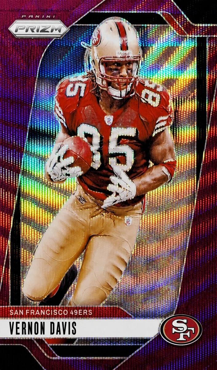2024 Panini Prizm Football Purple Wave Vernon Davis #258
