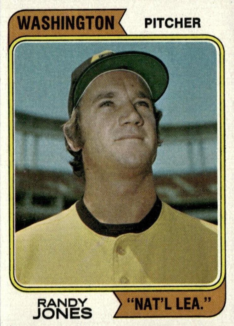 1974 Topps Baseball Washington Randy Jones #173 PSA 8