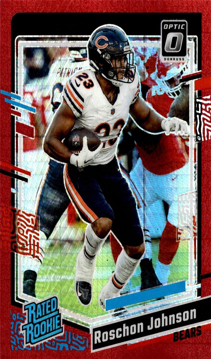 2023 Donruss Optic Football Red Hyper Roschon Johnson #217