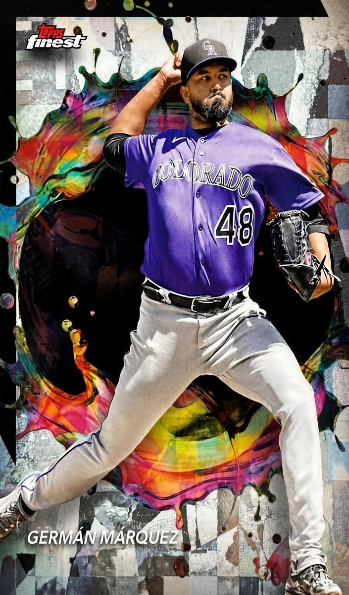 2024 Topps Finest Baseball Refractor German Marquez #215