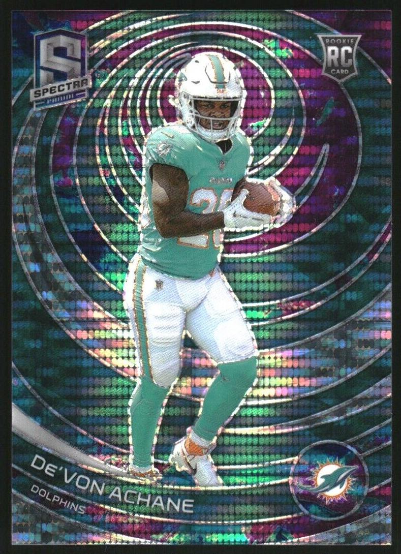 2023 Panini Spectra Football Celestial De'Von Achane #160 PSA 9