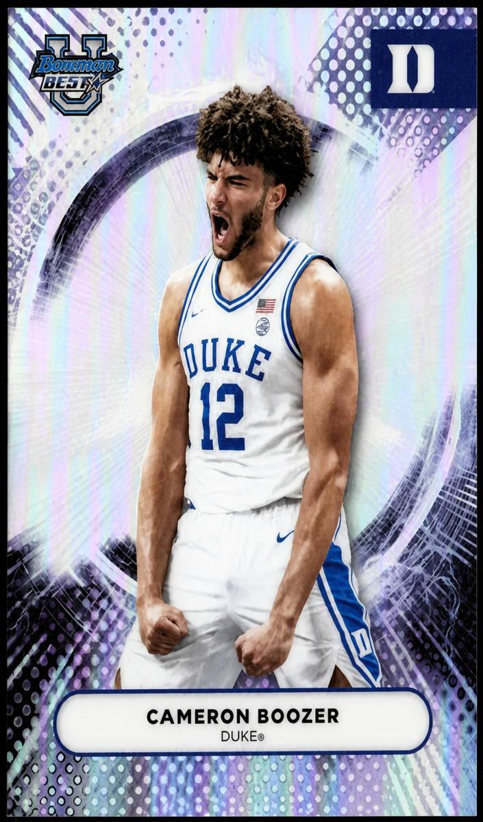 2025 Bowman Best University Basketball Refractor Cameron Boozer #69