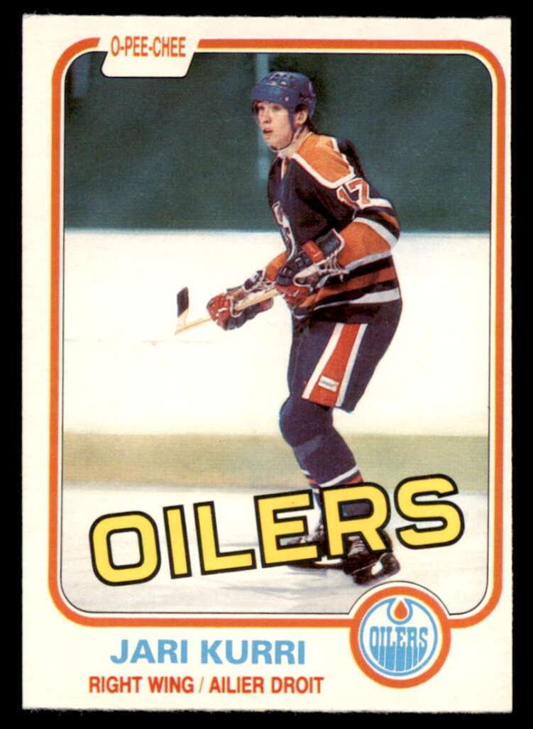 1981 O-Pee-Chee Hockey Jari Kurri 1981 O-Pee-Chee Hockey #107