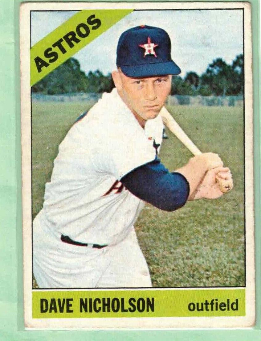 1966 Topps Baseball Dave Nicholson #576 PSA 8