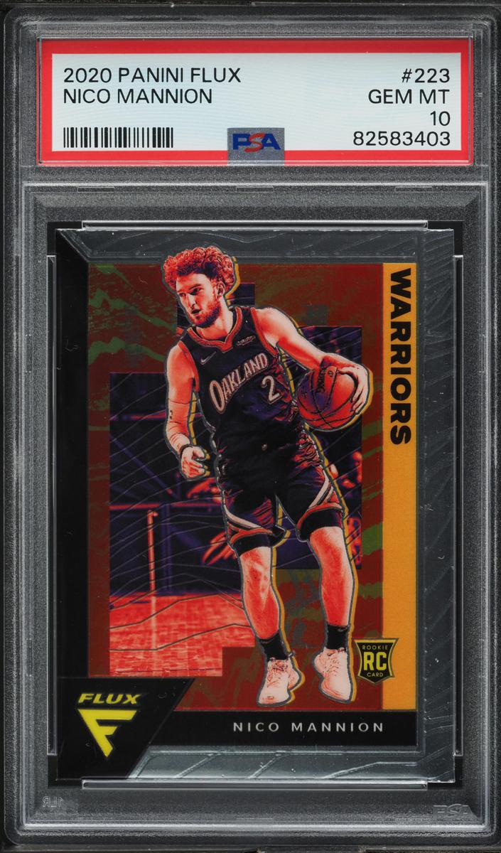 2020 Panini Flux Basketball Nico Mannion #223 PSA 9