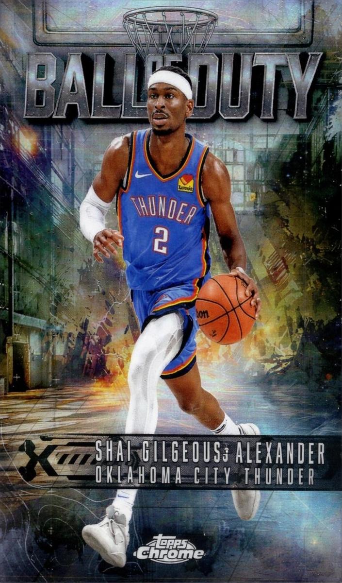 2025 Topps Chrome Basketball Refractor Shai Gilgeous-Alexander #BD-6 PSA 10