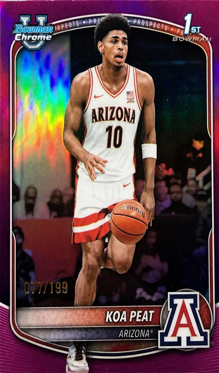 2025 Bowman Basketball Fuchsia Refractor Koa Peat #BCP-3