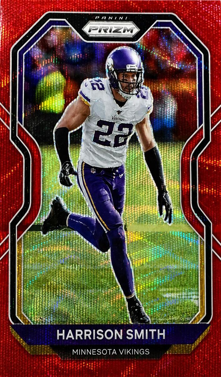 2020 Panini Prizm Football Red Wave Prizm Harrison Smith #222 PSA 9