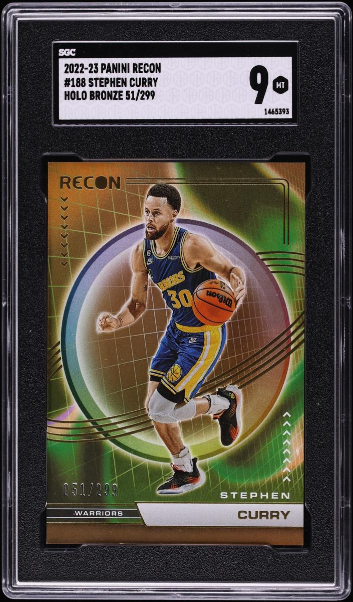 2022 Panini Recon Basketball Holo Bronze Stephen Curry #188 PSA 7.5