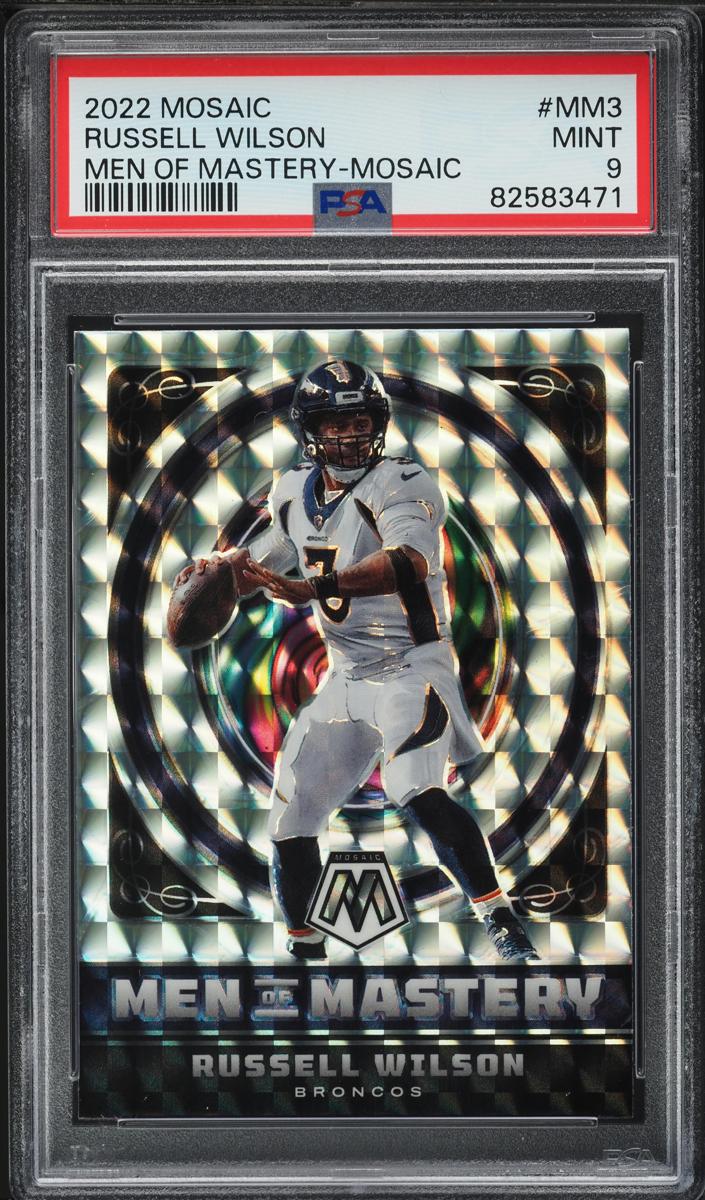 2022 Panini Mosaic Football Mosaic Russell Wilson #MM-3 PSA 8.5