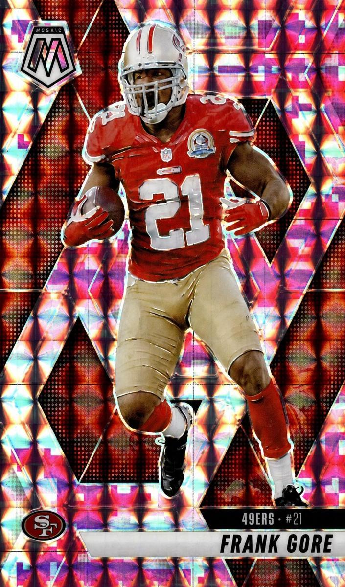 2025 Panini Mosaic Football Camo Pink Frank Gore #137