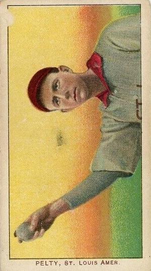1909-11 T206 Baseball Horizontal Barney Pelty #NNO