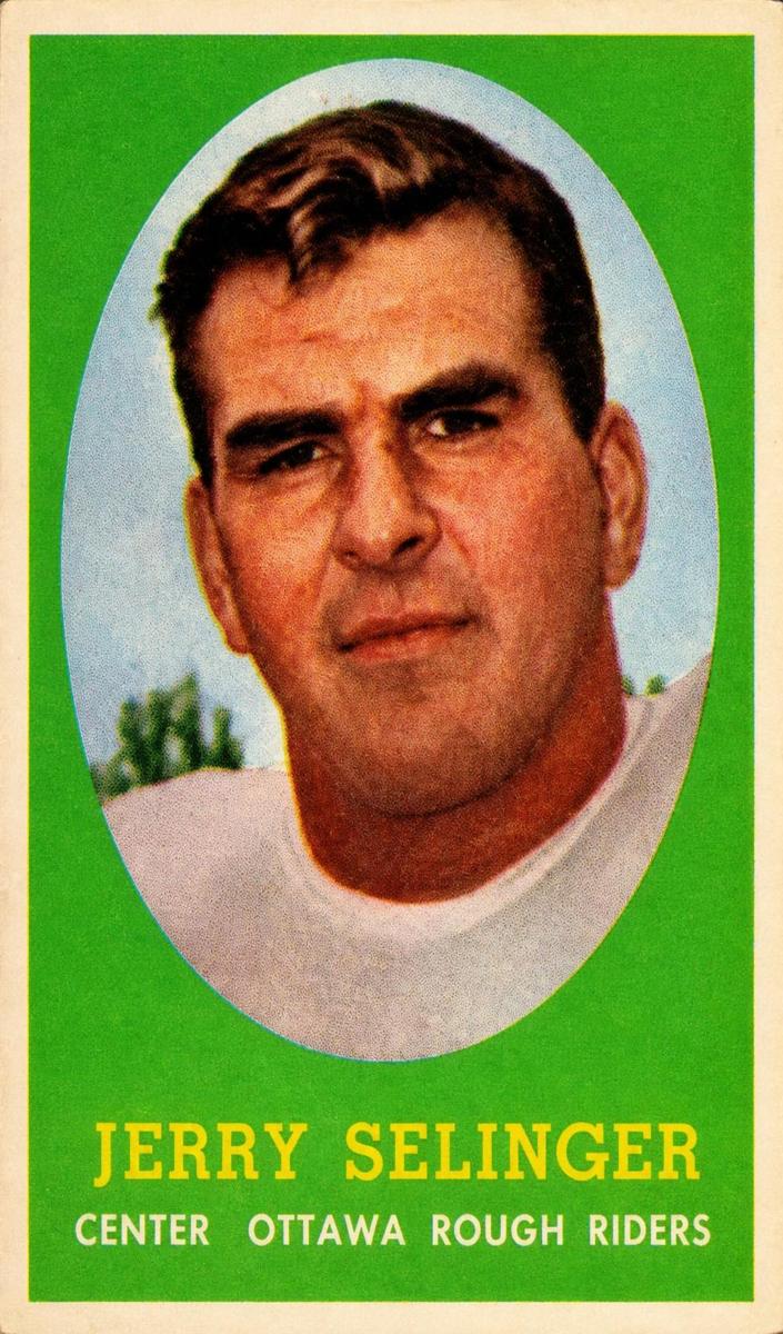 1958 Topps CFL Football Jerry Selinger #43