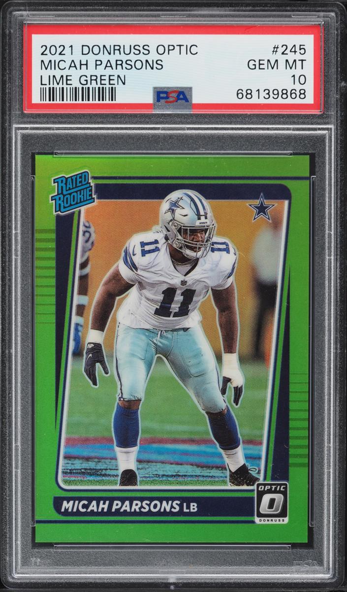 2021 Donruss Optic Football Lime Green Micah Parsons #245