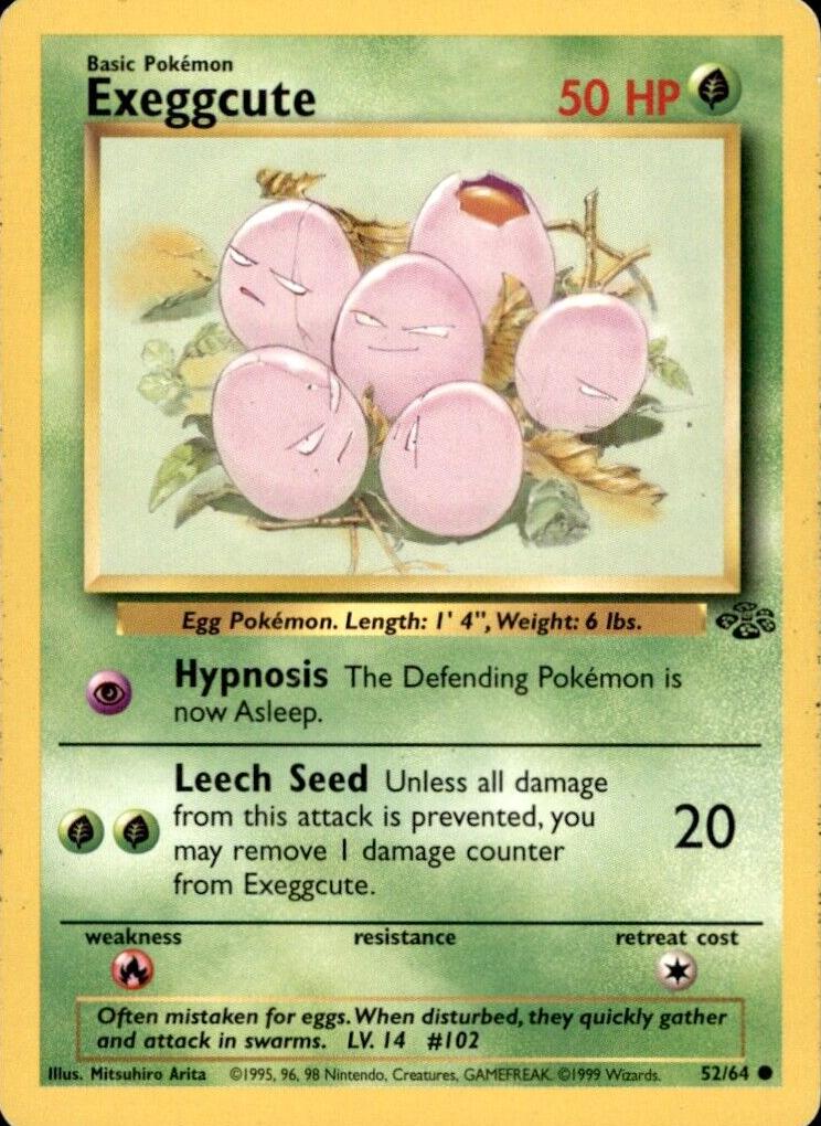1999 Pokemon Jungle Exeggcute #52 PSA 10