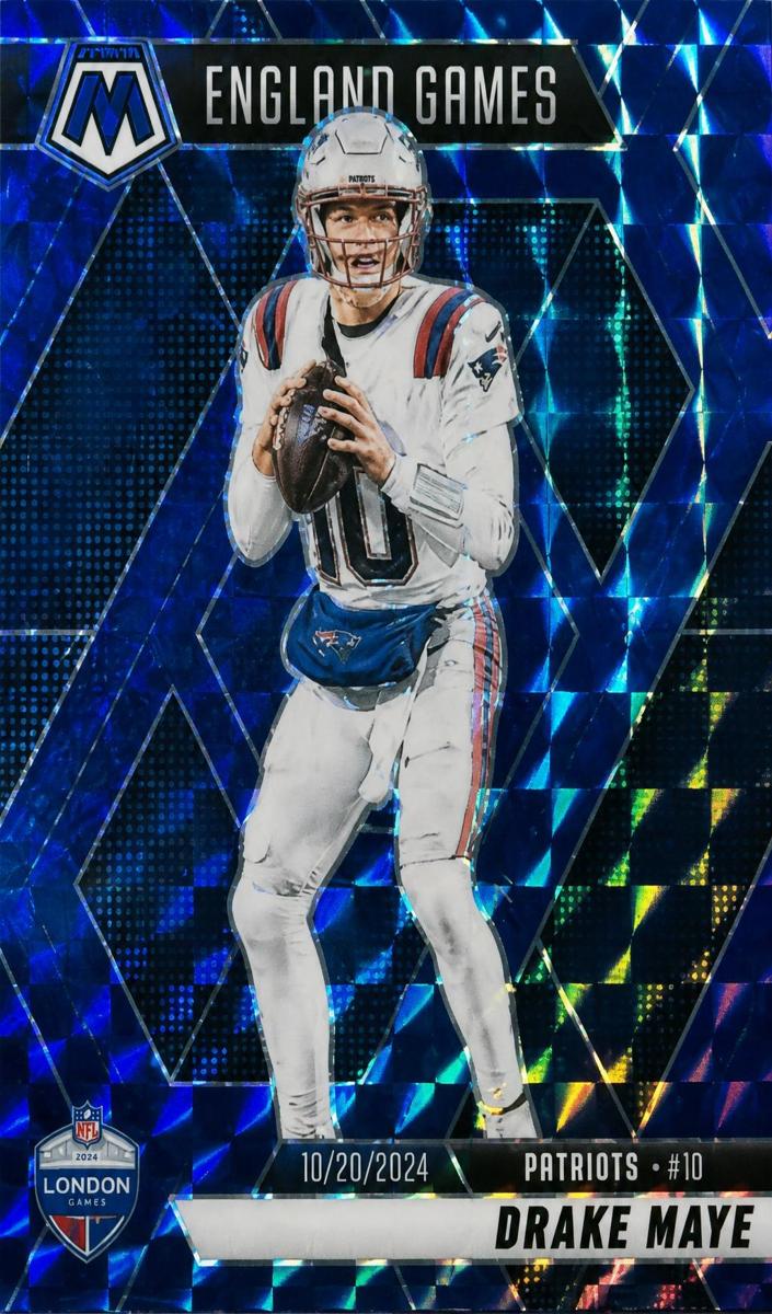 2025 Panini Mosaic Football Blue Drake Maye #258