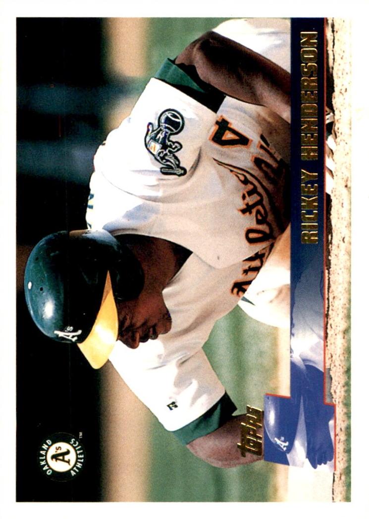 1996 Topps Chrome Baseball Rickey Henderson #159