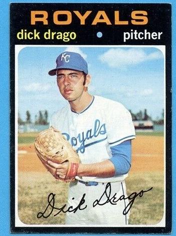 1971 Topps Baseball Dick Drago #752