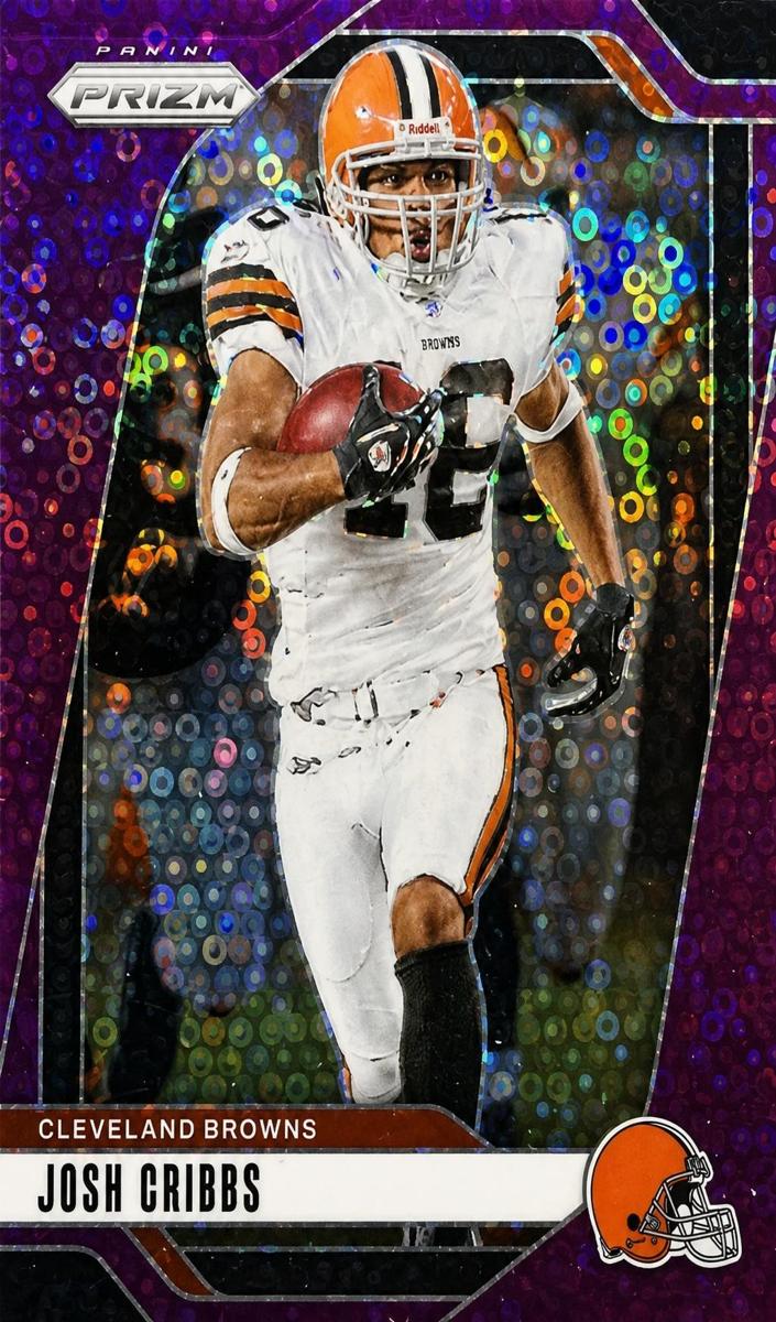 2024 Panini Prizm Football No Huddle Purple Josh Cribbs #72