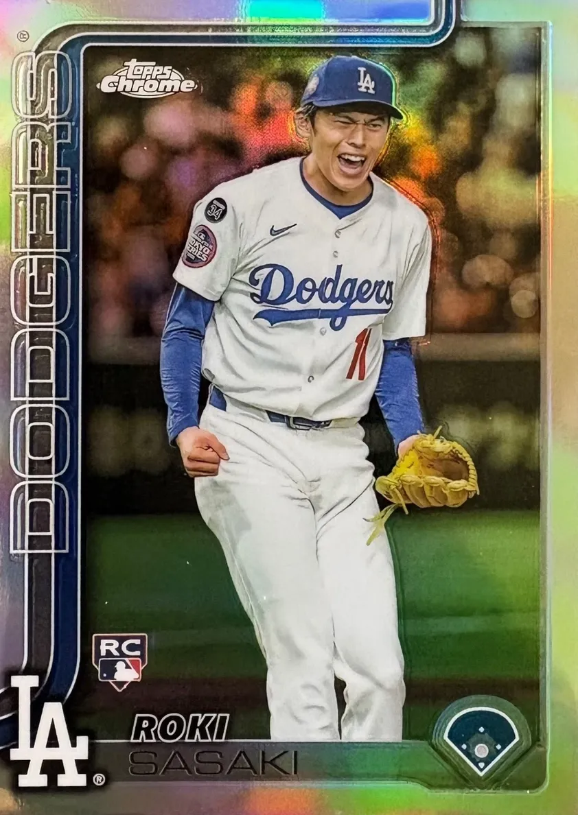 2025 Topps Chrome Baseball Roki Sasaki #217 PSA 9