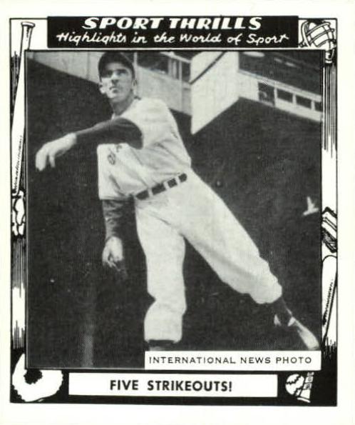 1948 Swell Sports Thrills Baseball Five Strikeouts! #8