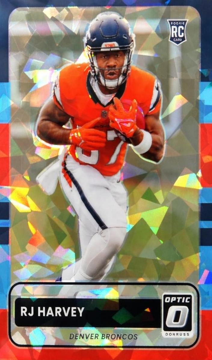 2025 Donruss Optic Football Ice RJ Harvey #15