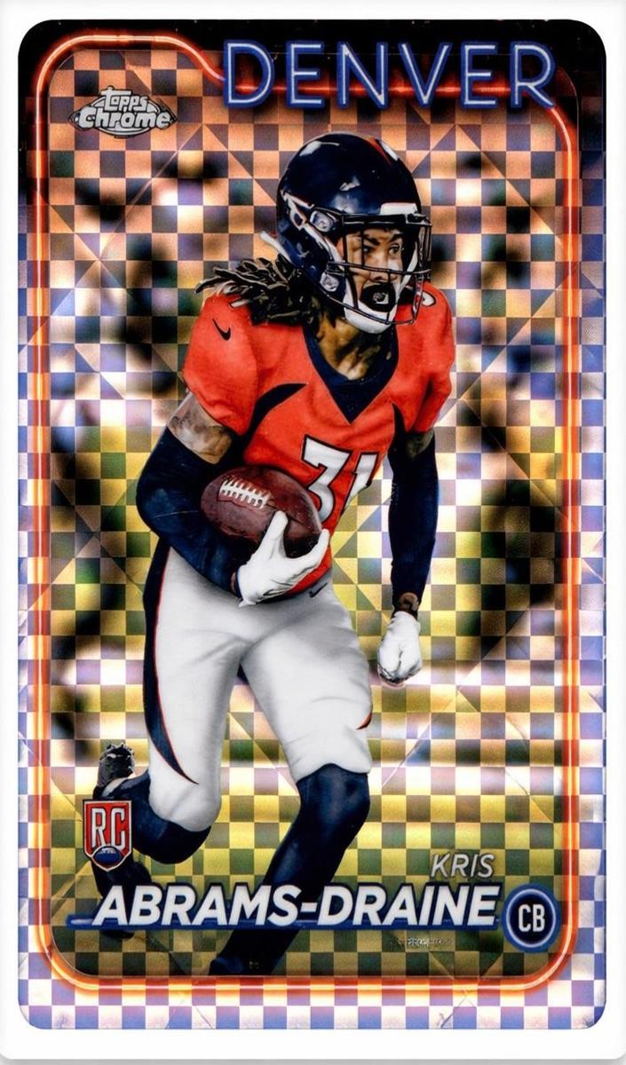 2024 Topps Chrome Football X-Fractor Kris Abrams-Draine #256