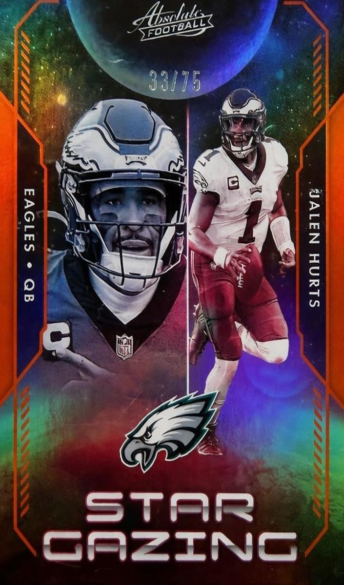 2023 Panini Absolute Football Spectrum Orange Jalen Hurts #SG-1