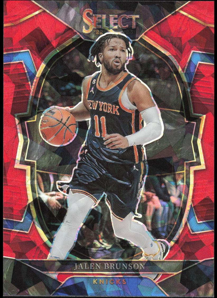 2022 Panini Select Basketball Red Cracked Ice Jalen Brunson #22 PSA 10